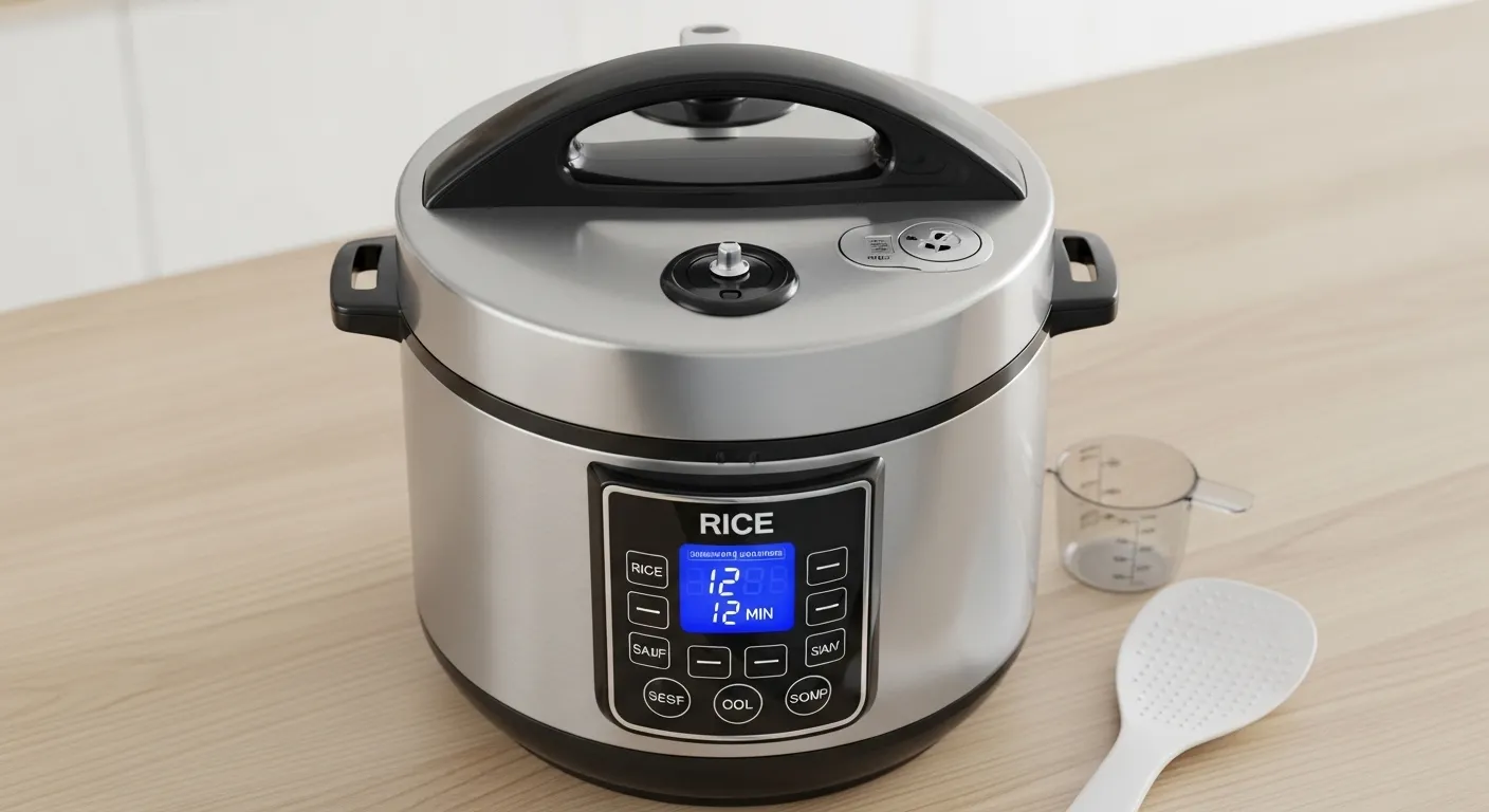 Electric pressure cooker for rice and grains