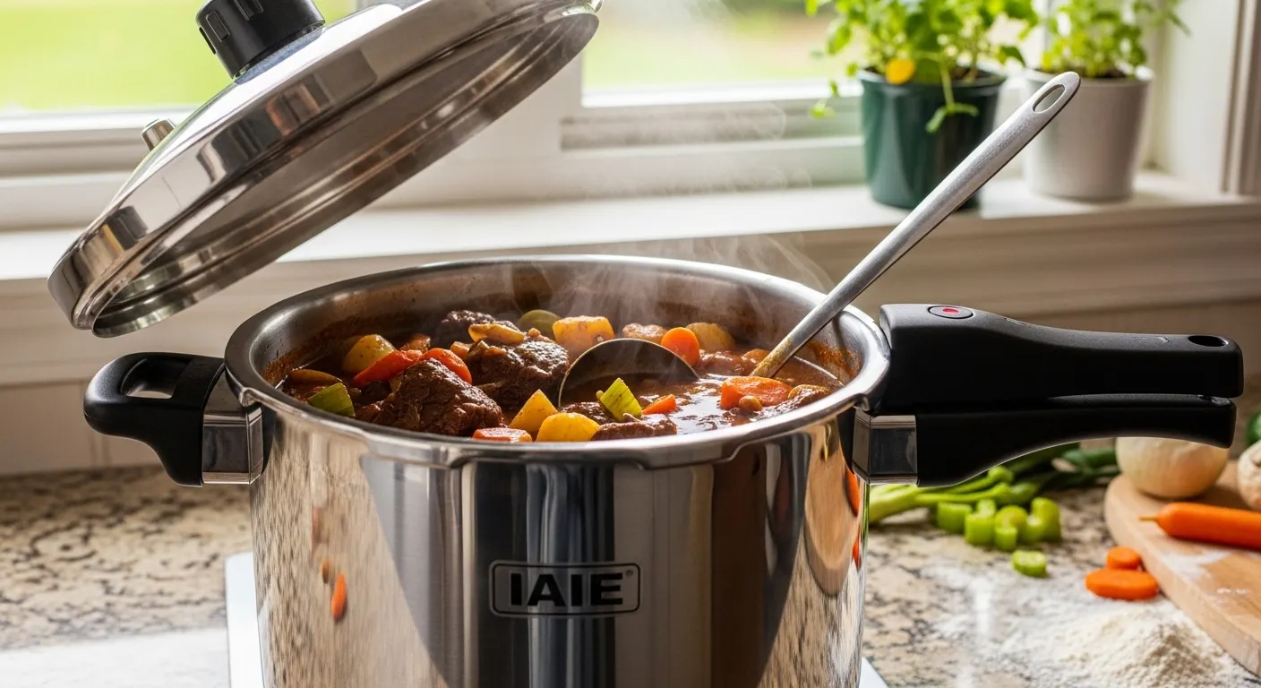 IAIE pressure cooker for cooking beef stew