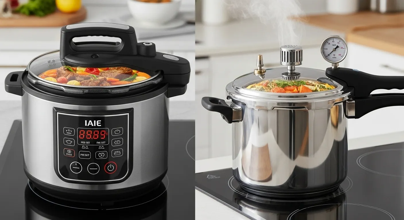 IAIE pressure cooker vs traditional pressure cookers