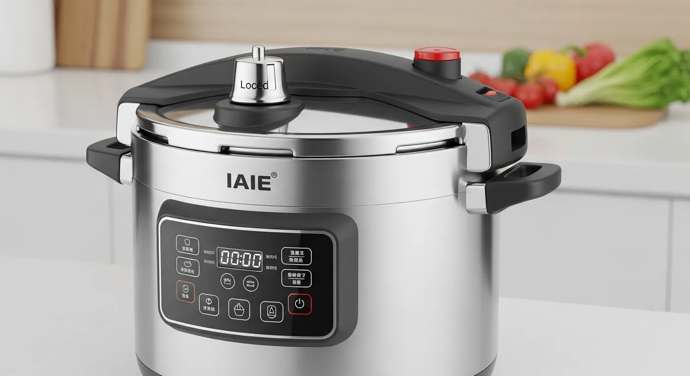IAIE pressure cooker with advanced safety features
