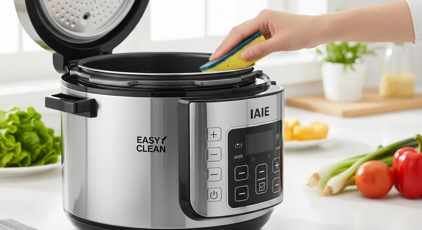 IAIE pressure cooker with easy clean features