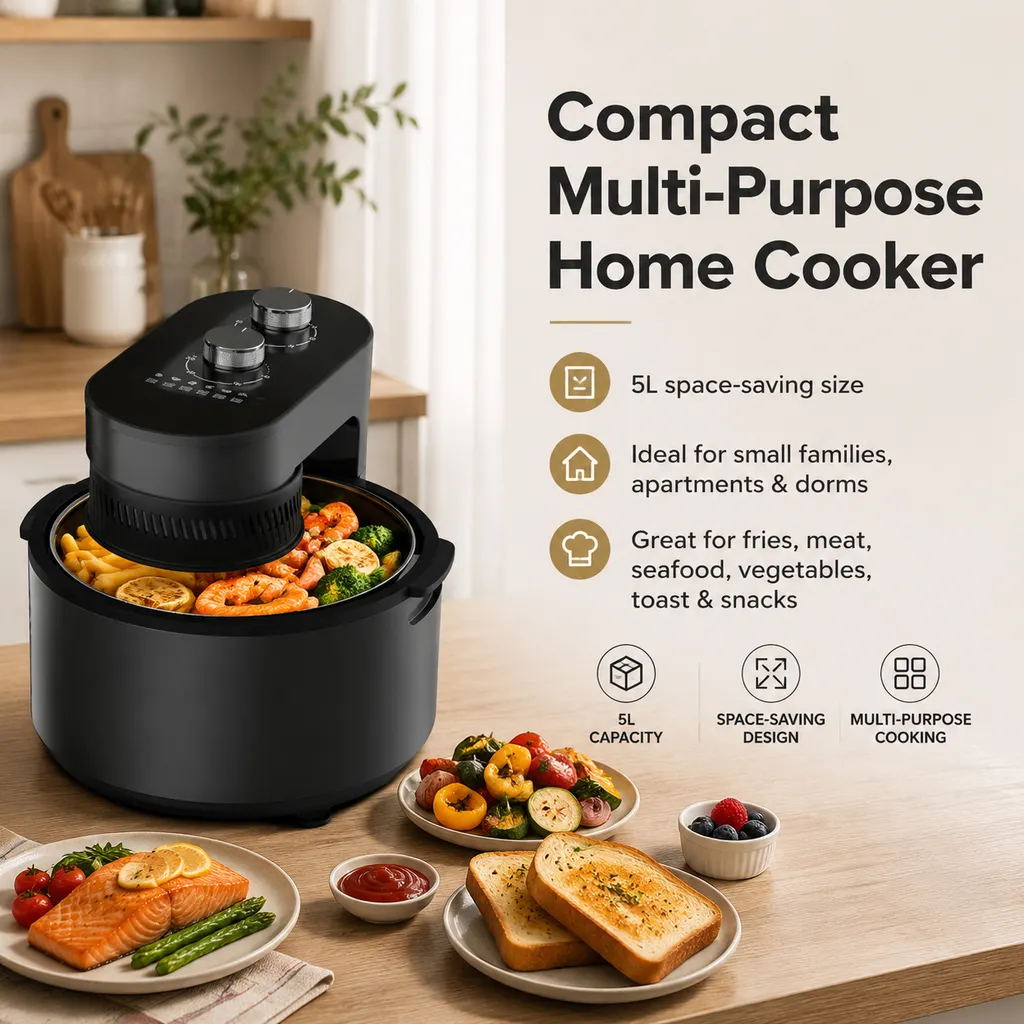 5L Compact Family Mechanical Air Fryer Oven-5-1792479889128