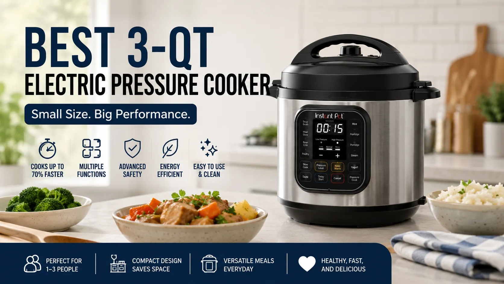 3 qt electric pressure cooker