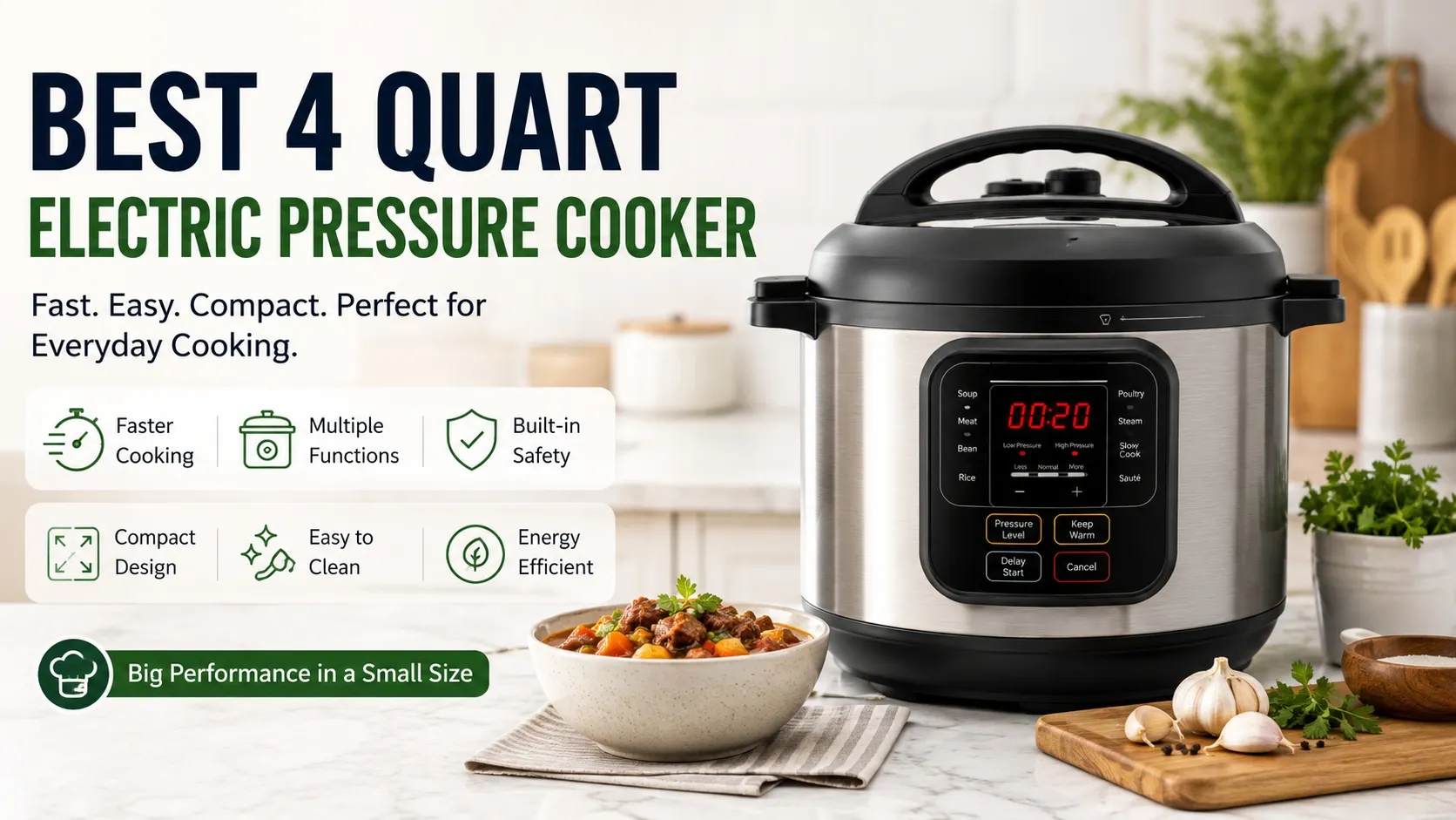 4 quart electric pressure cooker