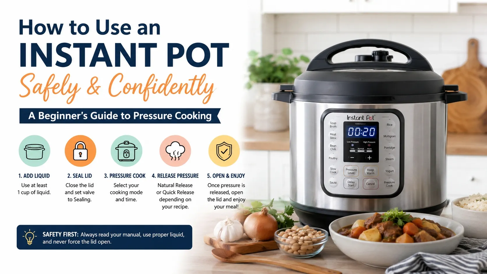 how to use instant pot pressure cooker