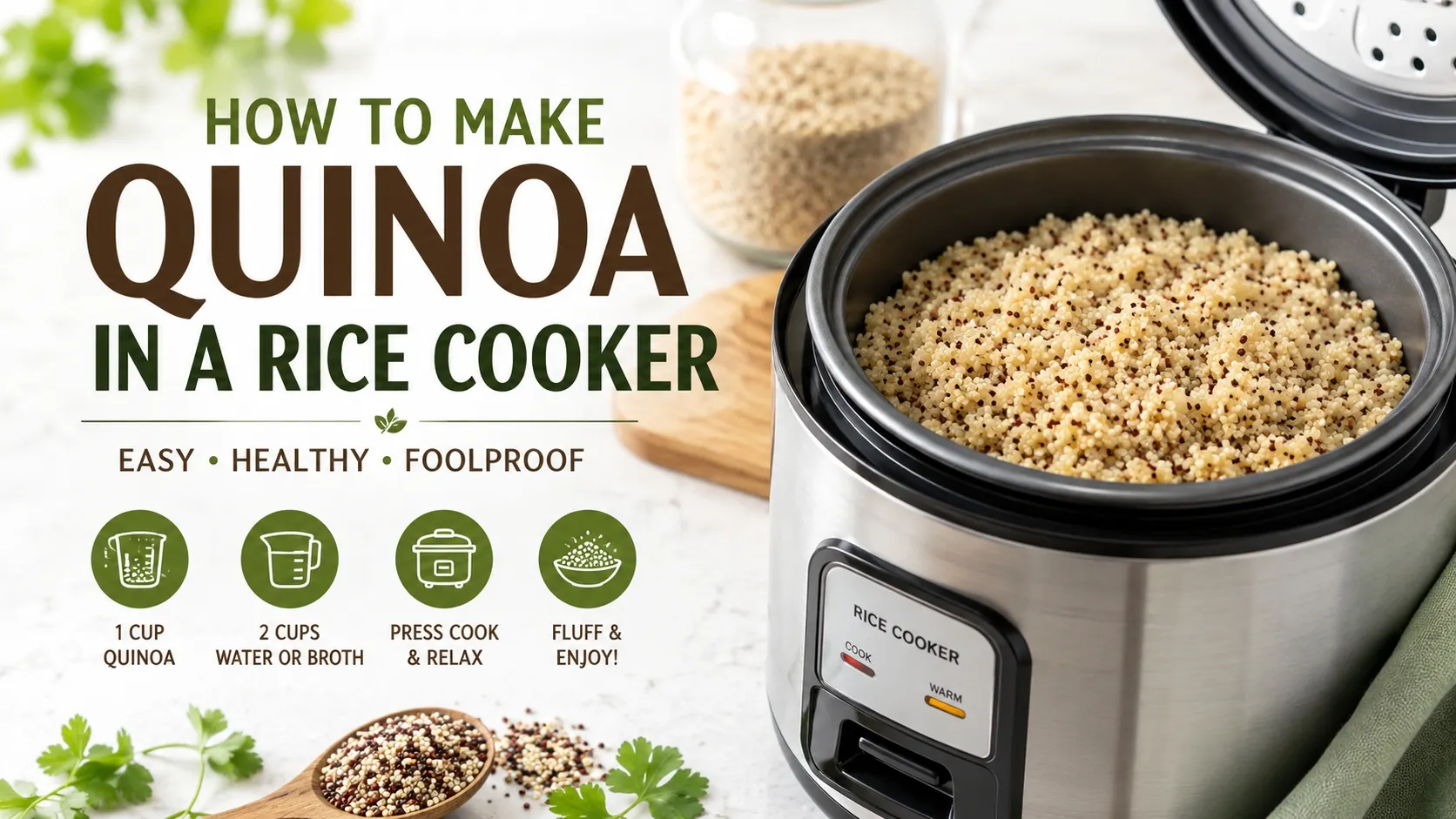 how do i cook quinoa in a rice cooker