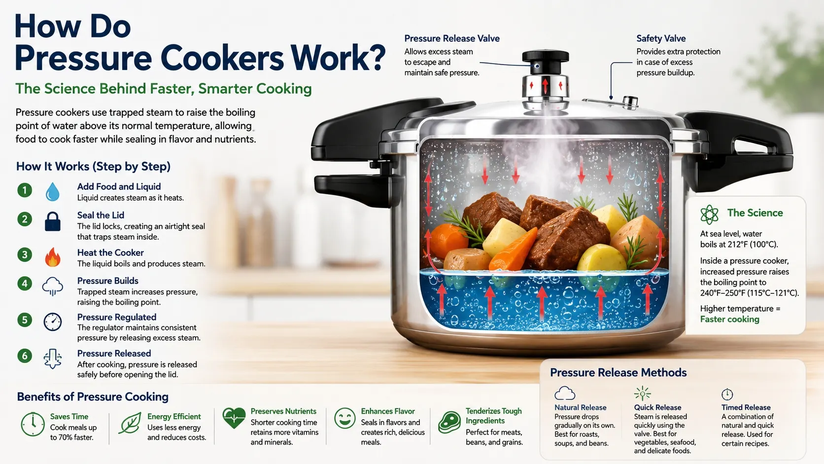 how do pressure cookers work