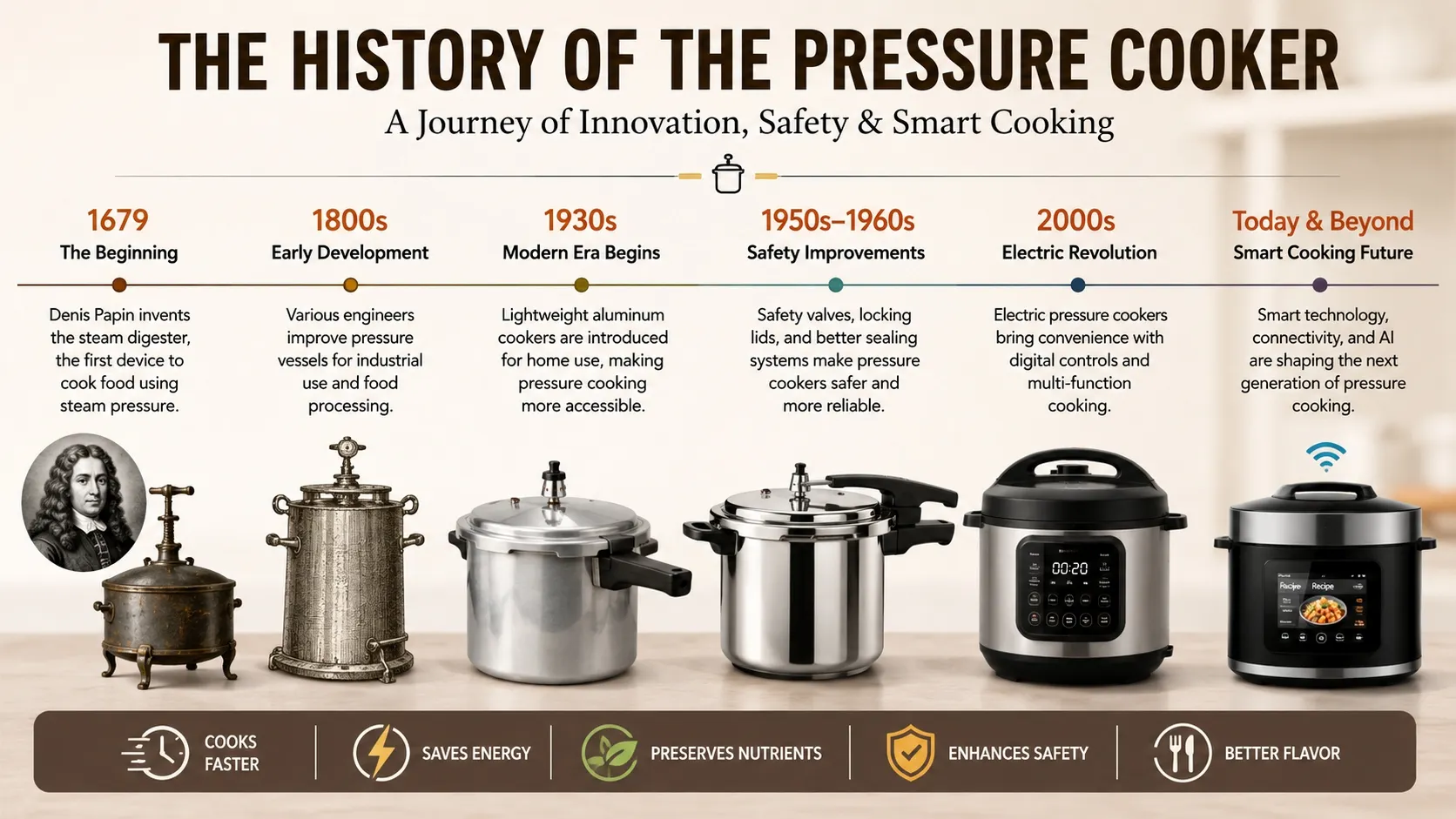 history of pressure cookers