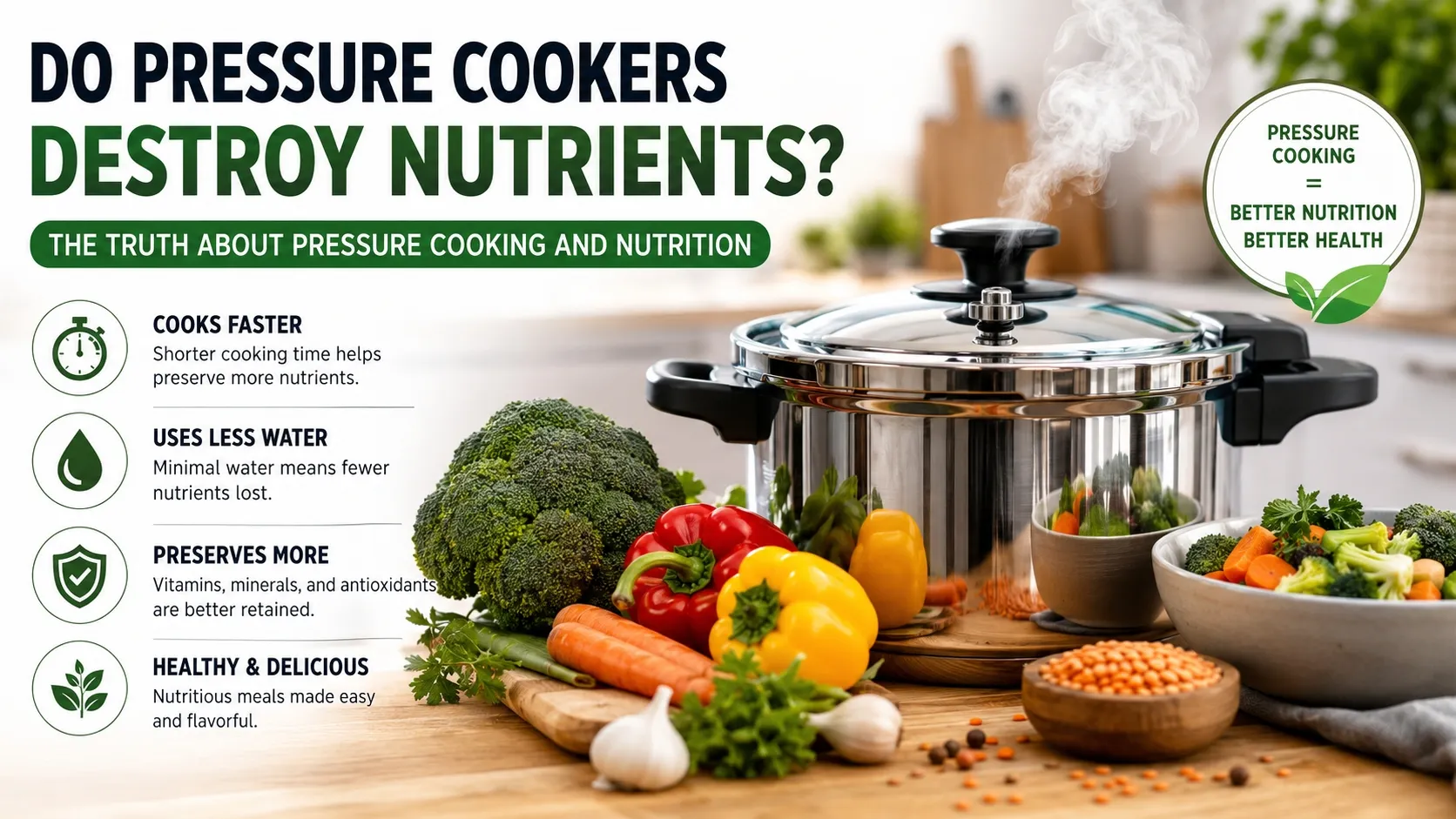 do pressure cookers destroy nutrients